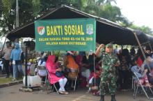 Tenda Satgas TMMD ke-104 Kodim 0507/Bks Di Padati Warga.